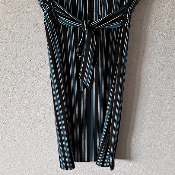 EnFocus Studio Striped Teal Dress - Picture 3 of 7